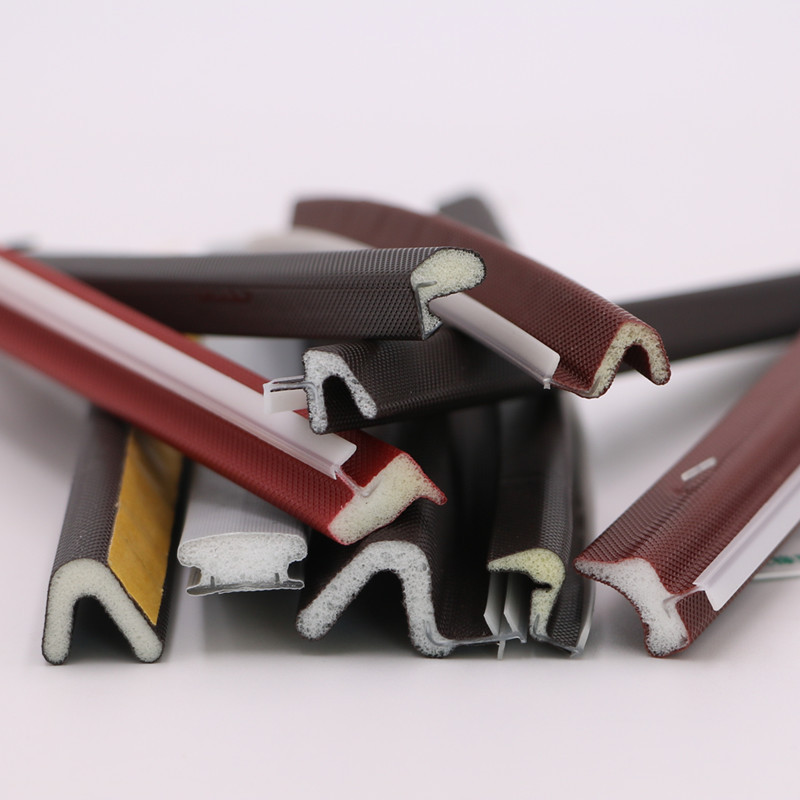 PU包覆防撞条防尘隔音 E型密封条 门窗密封条 衣柜门铝合金密封条