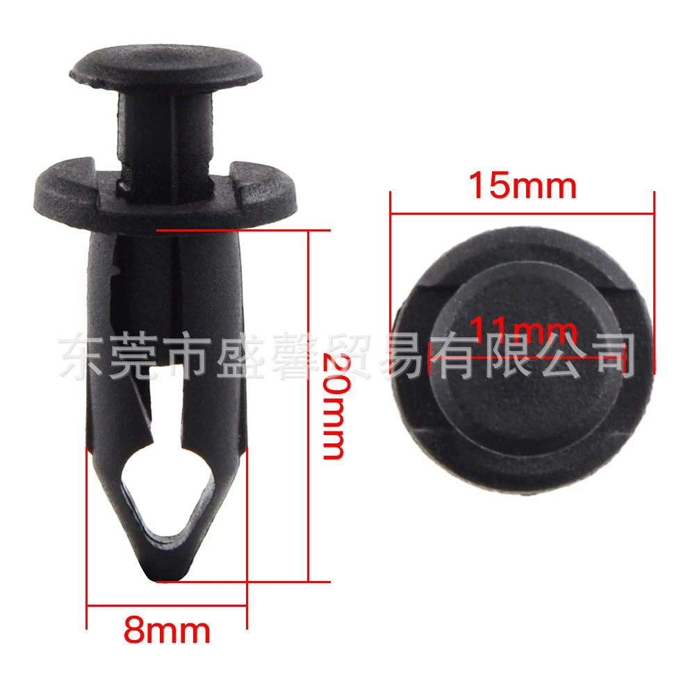 Пряжка для квадроцикла, пластиковая расширительная заклепка, зажим для пряжки ATV UTV, 8 мм, 25 шт.