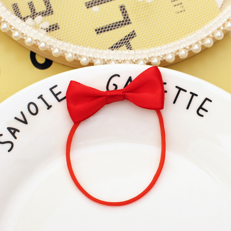 加皮圈红色领结