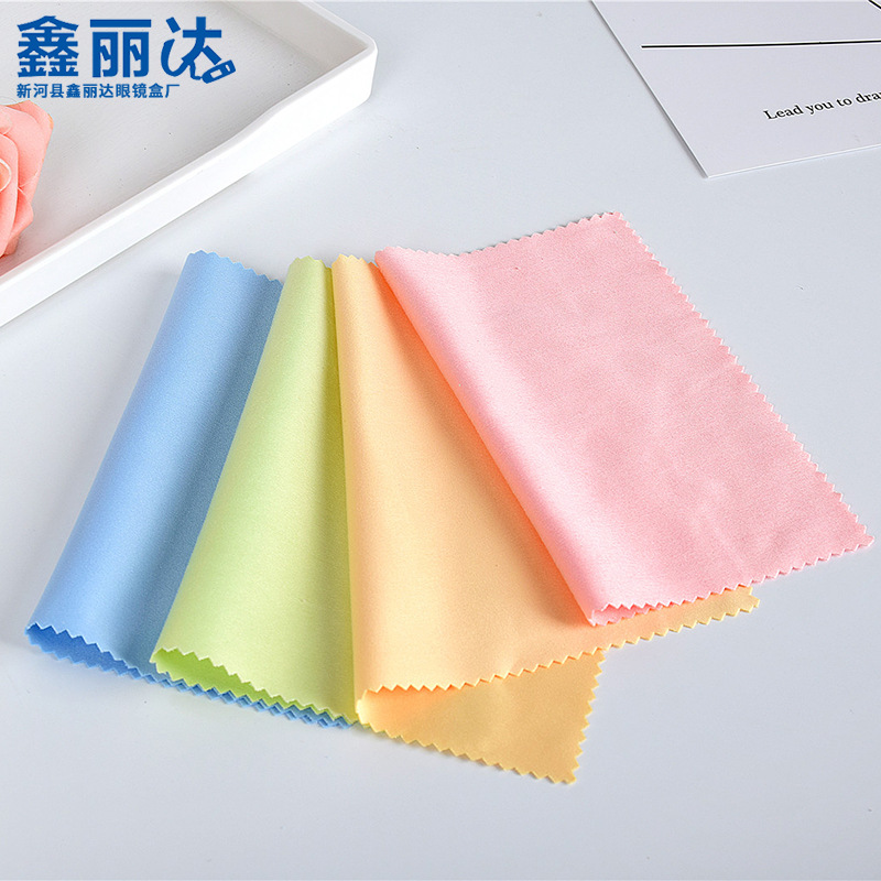 厂家批发眼镜布 清洁擦拭电脑手机镜头布 多功能针二超细纤维眼镜