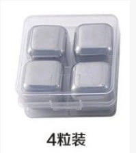 Metal ice cubes stainless steel for whiskey