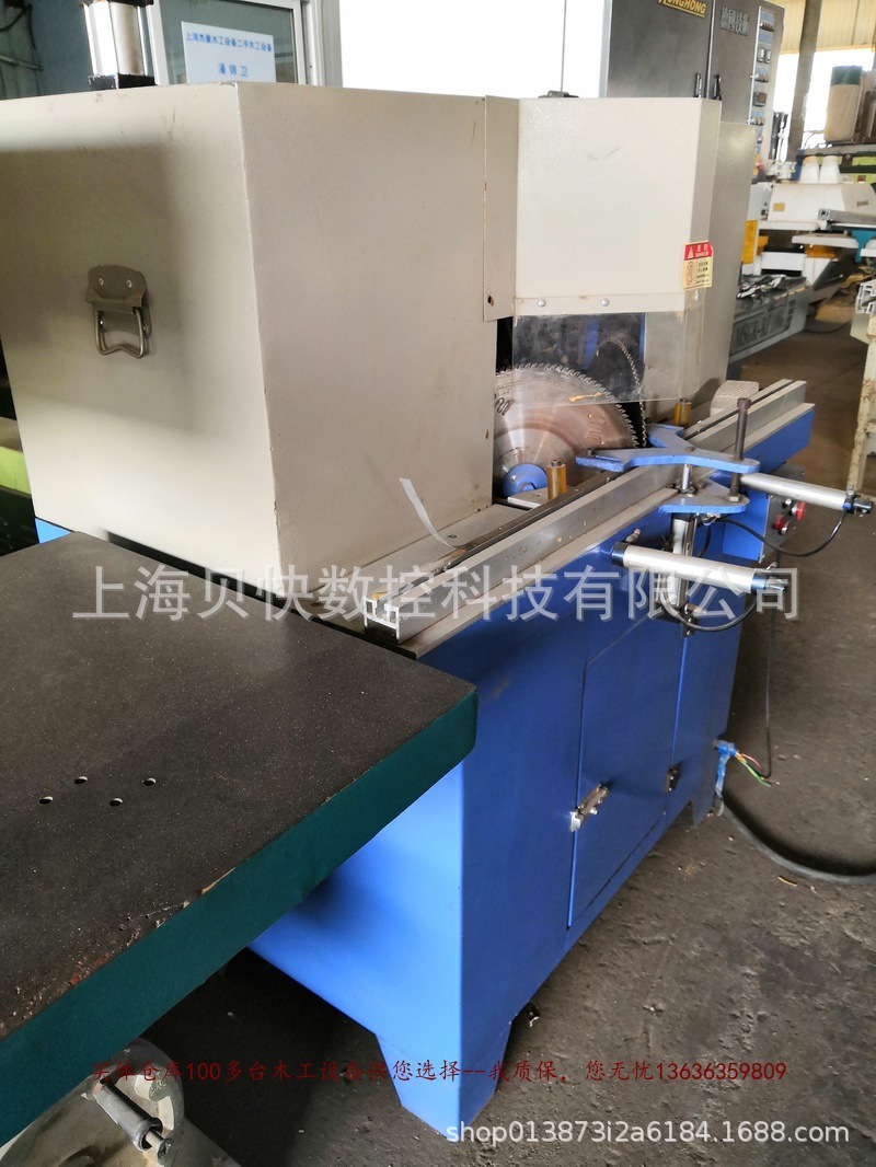 優質二手木工機械8-9成新雙頭45度切角機鋁門窗加工