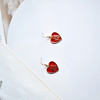 Festive earrings from pearl, Chinese style, simple and elegant design