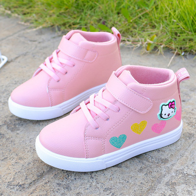 Rush Explosive money girl Plush Running shoes 2019 winter New products Casual shoes Little Girl gym shoes On behalf of