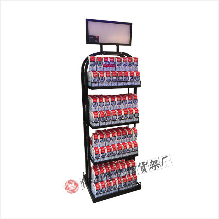 促销牛奶饮料展示架矿泉水凉茶展示架洗发水沐浴露促销陈列架