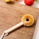 Japan Imported Coconut Pot Brush Cleaning Brush Washer Brush Kitchen Long Handle Cleaning Washer Bowl Wooden Handle Oil-removing Brush