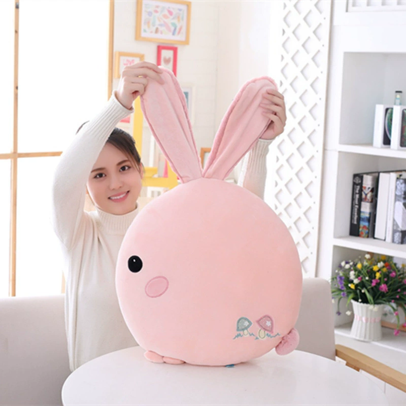 Pillow with down, children's rabbit, white rabbit, Birthday gift