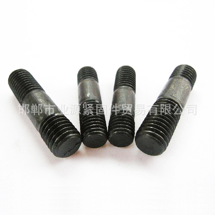 GB899高压化工35Crm双头螺栓 HG20613螺柱 高强度发黑全扣丝牙棒