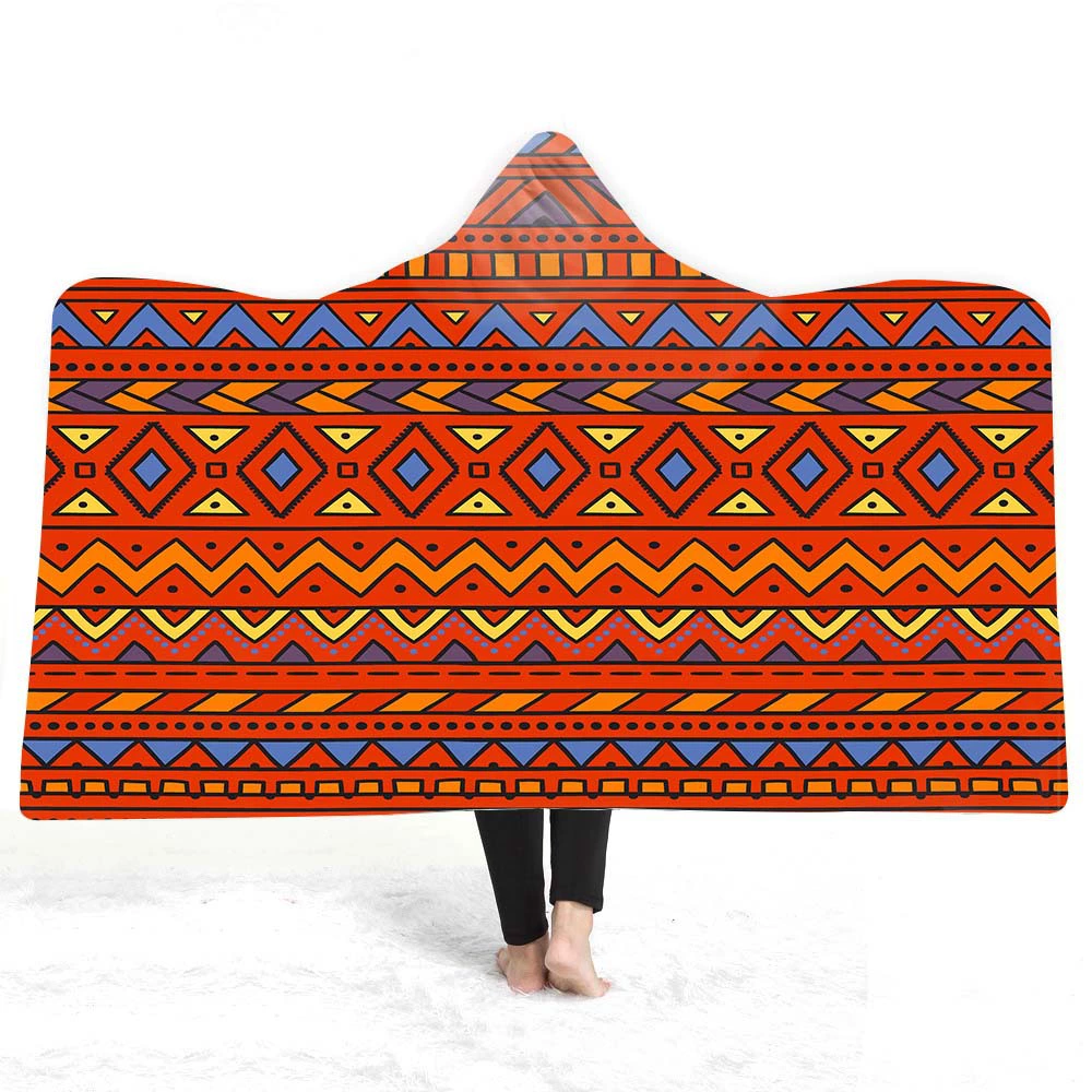 Волшебный плащ с капюшоном плащ одеяло взрослые дети в шляпе двойной плюшевый богемный трансграничный Amazon