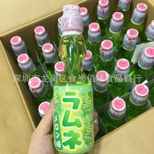 批发 日本进口哈达波子汽水碳酸饮料哈密瓜味饮品200ml 30瓶一箱