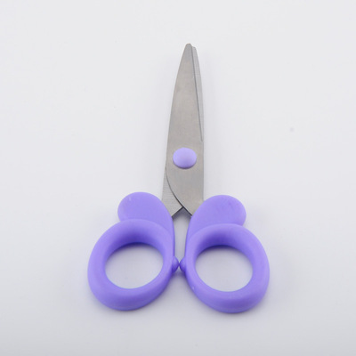 源头厂家供应批发不锈钢学生蝴蝶剪刀 学生小剪刀 多功能蝴蝶剪刀|ru