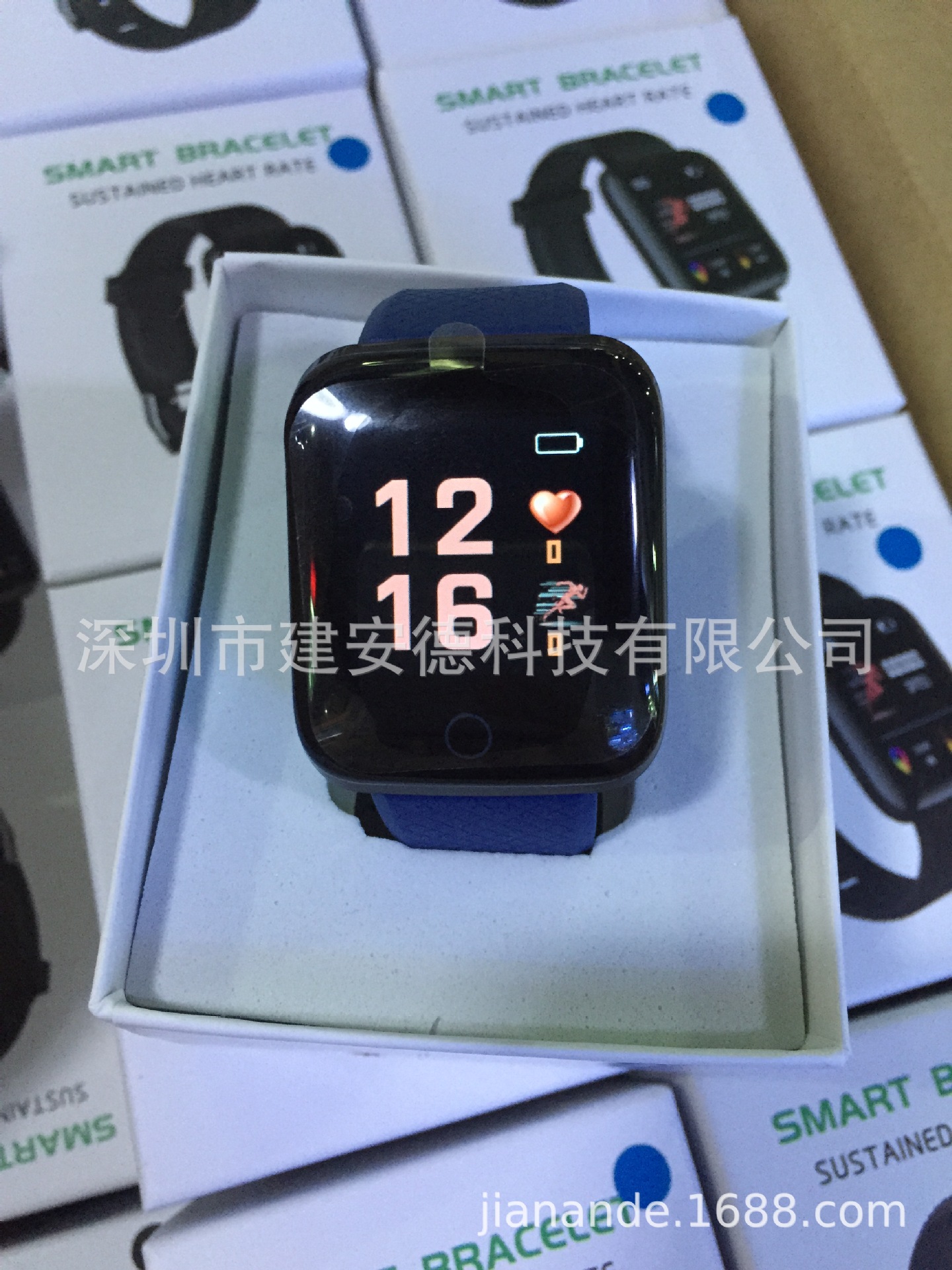 116plus Smart bracelet Color Screen D13 Heart rate and blood pressure detection message reminder Bluetooth cross-border wholesale foreign trade undefined