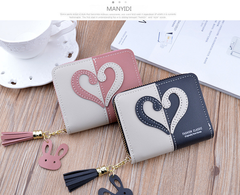 Women's Heart Shape Pu Leather Zipper Coin Purses display picture 12