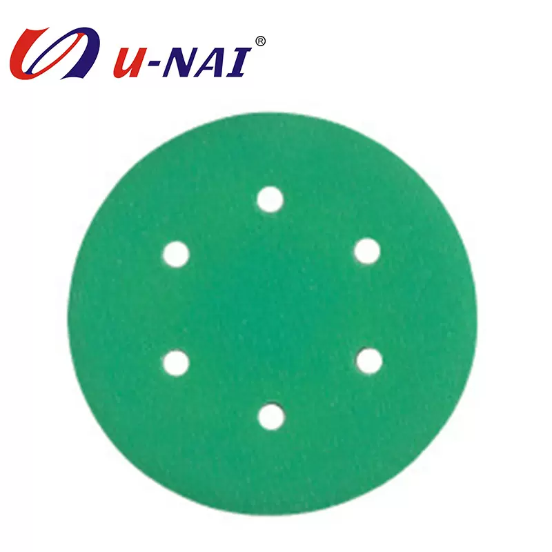 厂家直供汽配提供5寸6孔砂纸 打磨抛光用砂纸 汽车轮毂可用砂纸