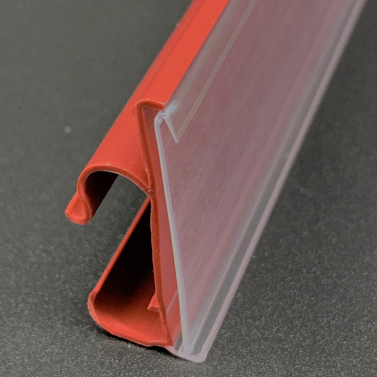 外卡价签条 pvc挤出条 生鲜超市卡条 柜台价签条 塑料条 外卡条