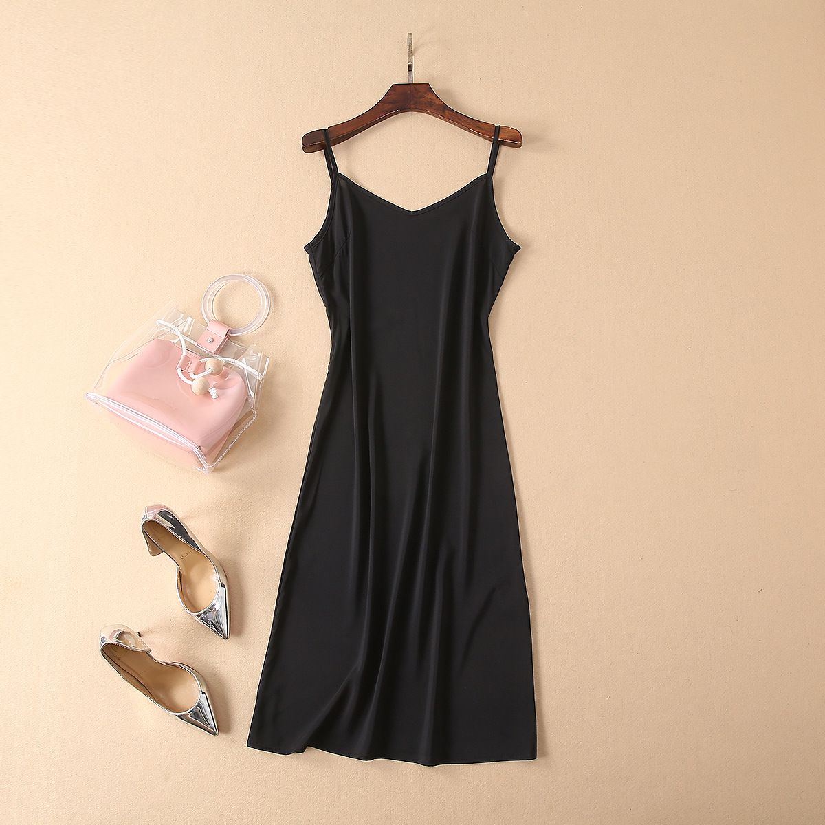 0124-06 棱形图案拼接蕾丝连衣裙配腰带m码胸围106腰