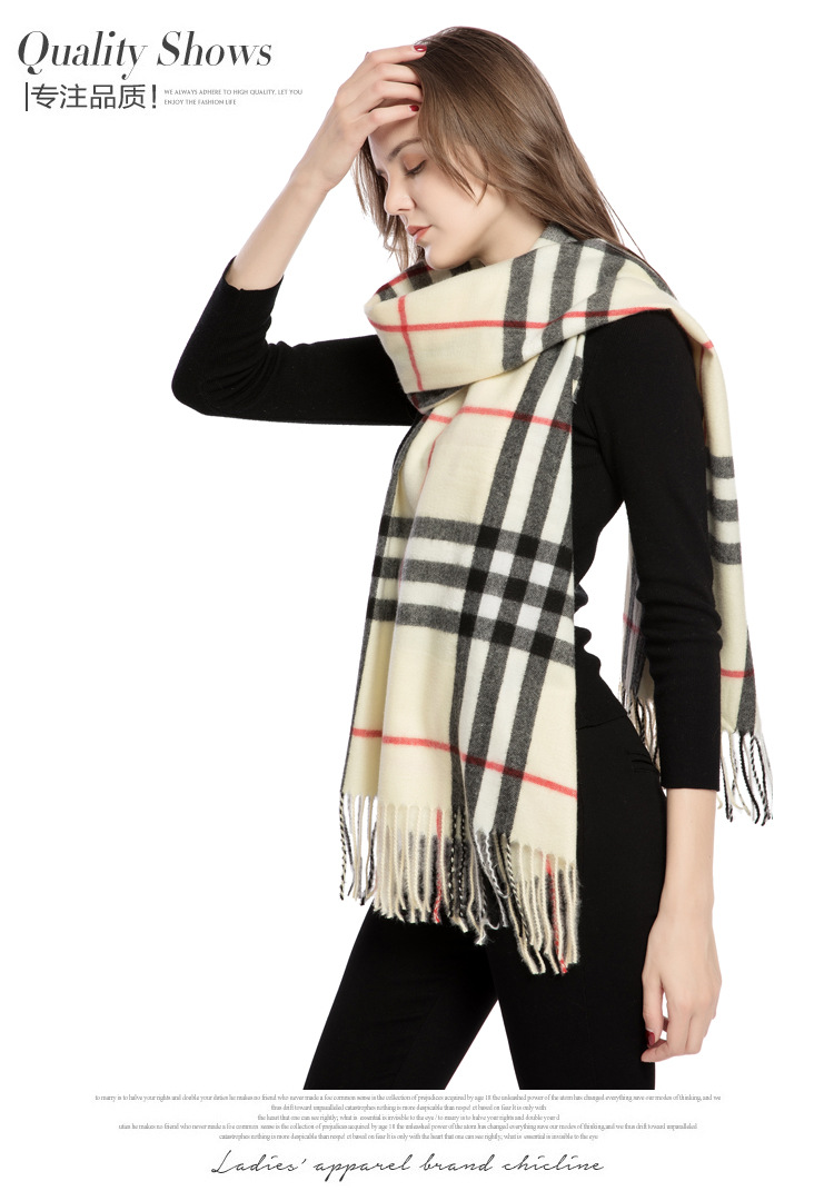 巴宝莉 巴巴格围巾 明星同款