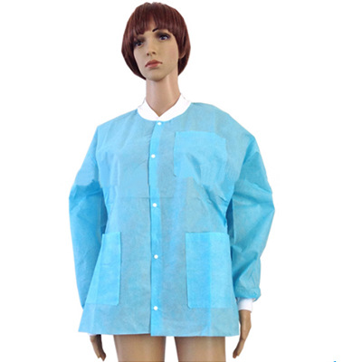 无纺布服防油服参观隔离连体白大褂工作服防护防尘防水实验一次性