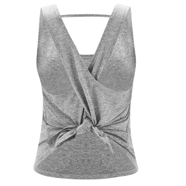 Spring and Summer New Yoga vest back V-shaped sport vest female arc comfortable fabric Yoga suit
