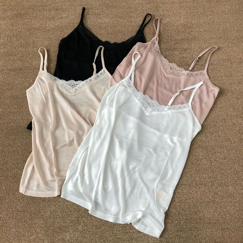 Silk series ~ good to wear practical sexy lace all-match camisole