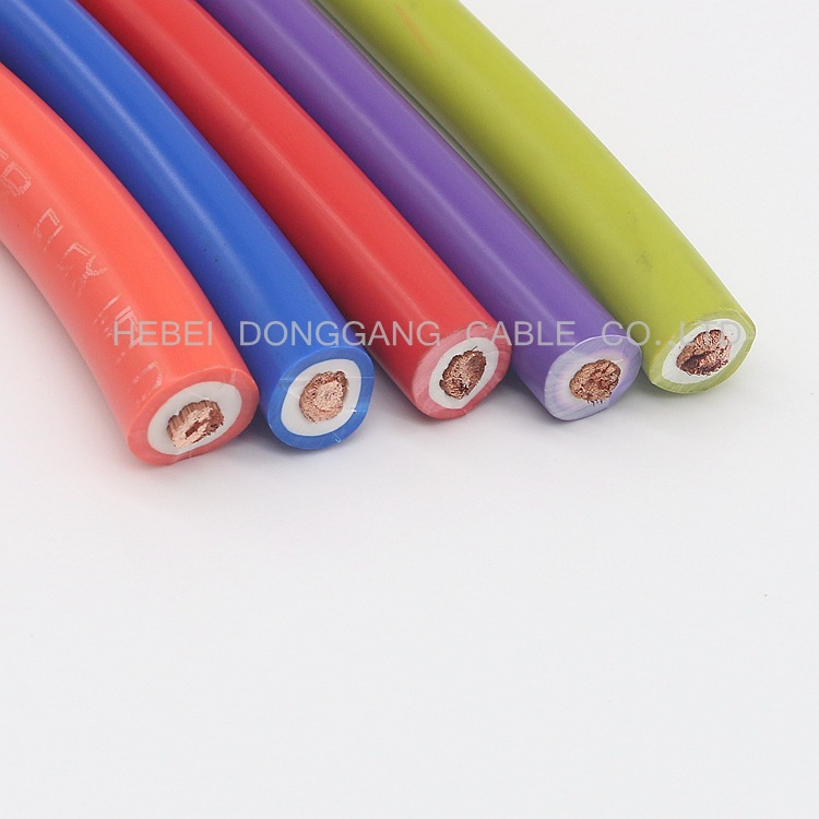 工厂直销双层护套焊接电缆 PVC焊把线 塑料双绝缘焊接电缆