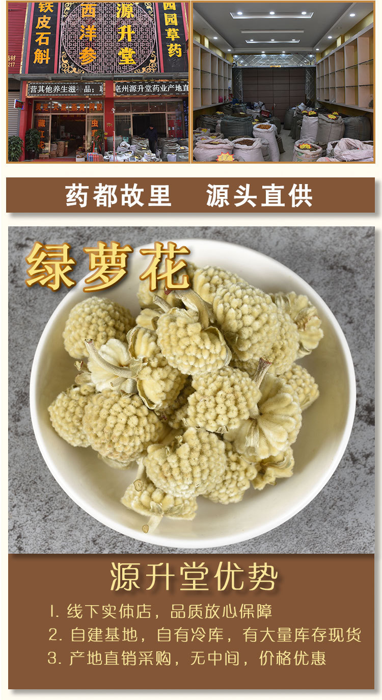 Lü Luo Hua (Snow Lotus Flower) — Dried Herbal Flower Tea, 500g Food-Grade Botanical overview