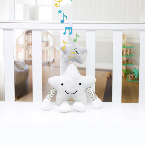 Crib bell bed hanging 0-1 year old newborn stroller pendant music rattle to coax baby plush soothing toy