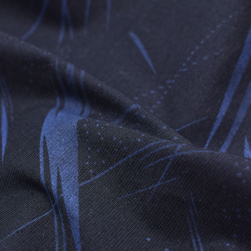 恒顺达薄料印花棉涤布混纺平纹热销男士休闲工作服面料