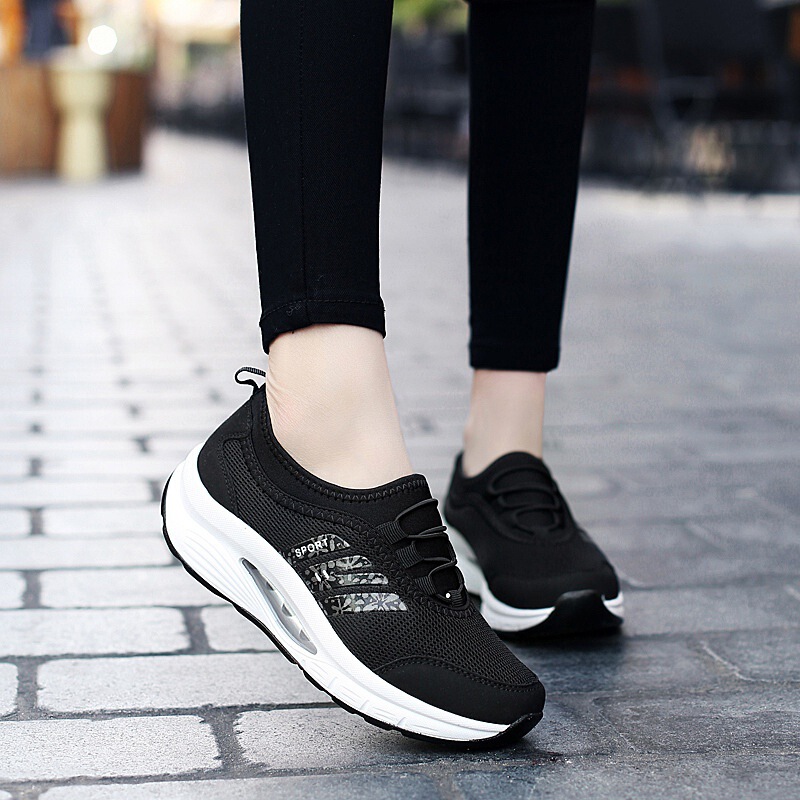 Southeast Asia cross-border supply fashion air cushion women's shoes slip-on casual shoes lightweight running shoes breathable sneaker platform Southeast Asia cross-border supply fashion air cushion women's shoes slip-on casual shoes lightweight running shoes breathable sneaker platform