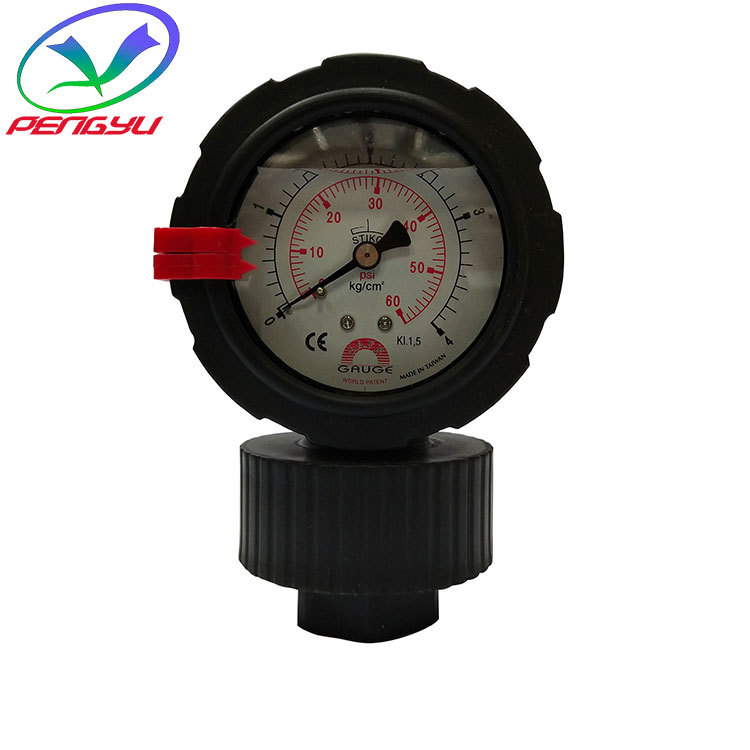 台湾华记SAFE单/双面PP隔膜压力表GS-AC/GR-AC