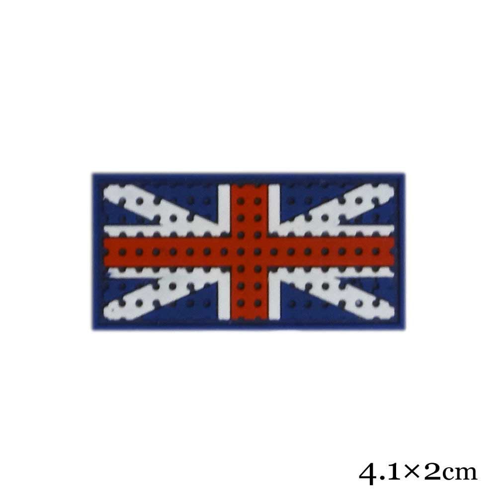 方形米字旗 个性塑料胶标 服装手提袋旅行箱子背包辅料 专业定制