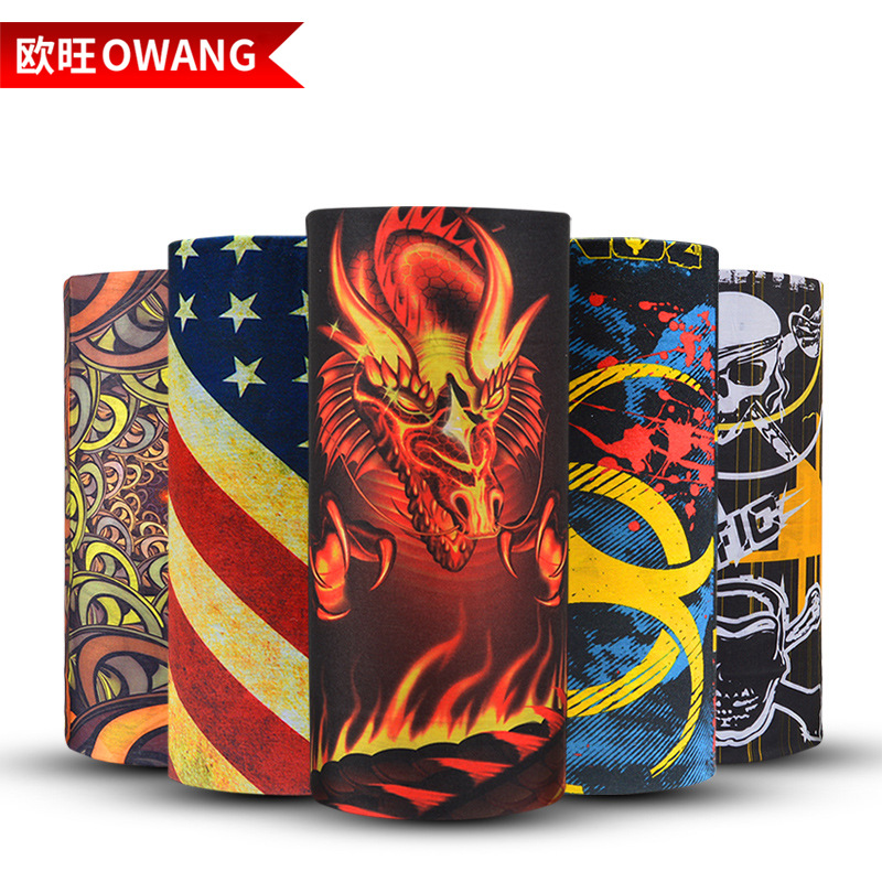 Europe and America Amazing Sweat keep warm Magic scarf bandana Collar Riding outdoors seamless Sunscreen Scarf customized