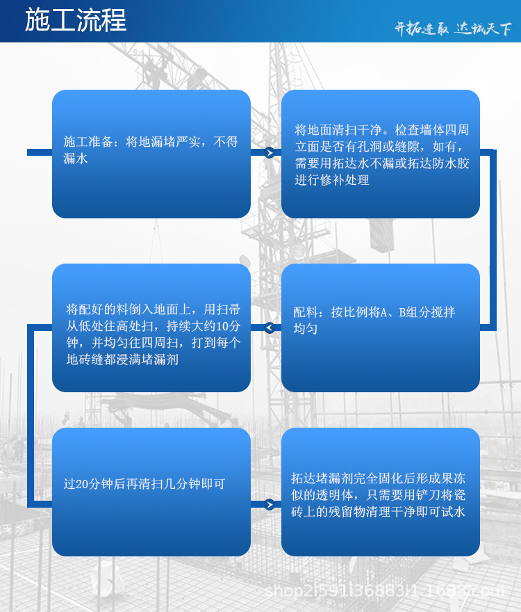 免砸砖堵漏剂施工