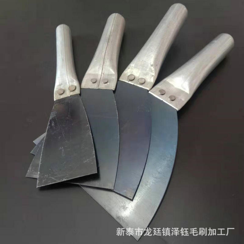 En stock vender una variedad de mango de hierro cuchillo de masilla pala de limpieza pala de masilla práctico stock es suficiente
