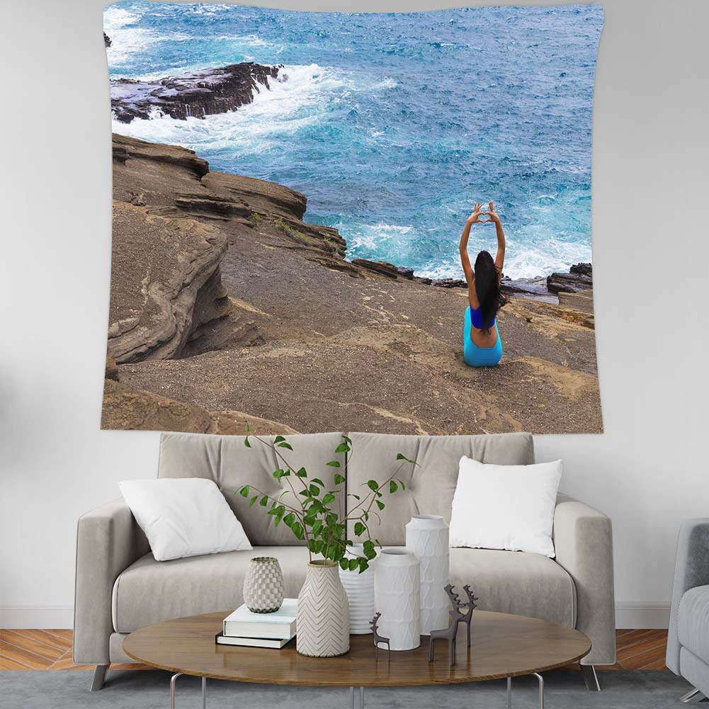 Широкая большая дверь висит Ткань Горячая картина маслом якорь домашние гобелены настенные украшения стены