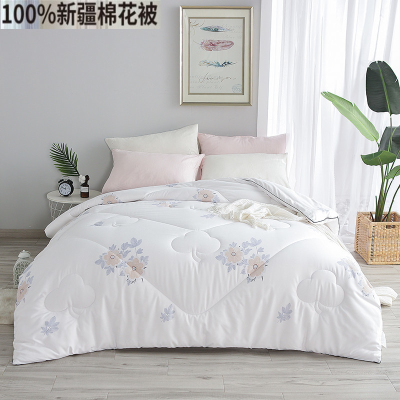 荣冠品牌家纺被子批发加厚新疆棉花冬被胎单人双学生被芯棉被床垫