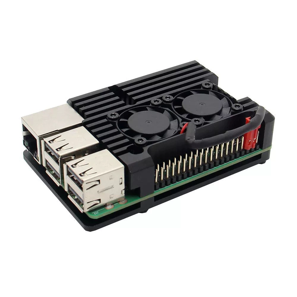 Raspberry Pi Mainboard Character Box Raspberrypi3 Generation B Type 2B/3B+Aluminum Alloy Slutin Slutin Accessories