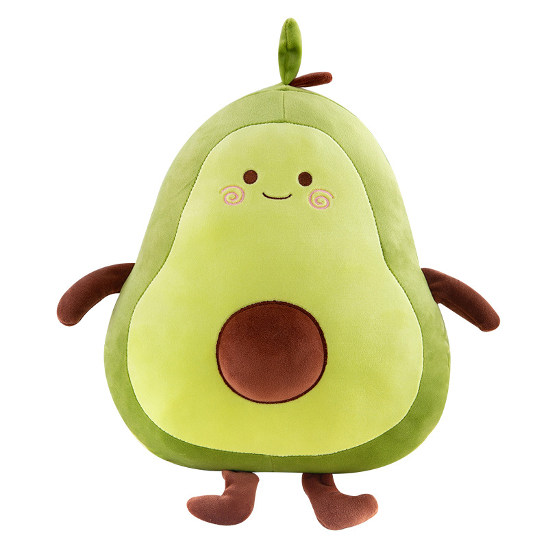 Fabricante en stock muñeca de peluche extremadamente suave aguacate niños juguete aguacate almuerzo dormir felpa almohada logo