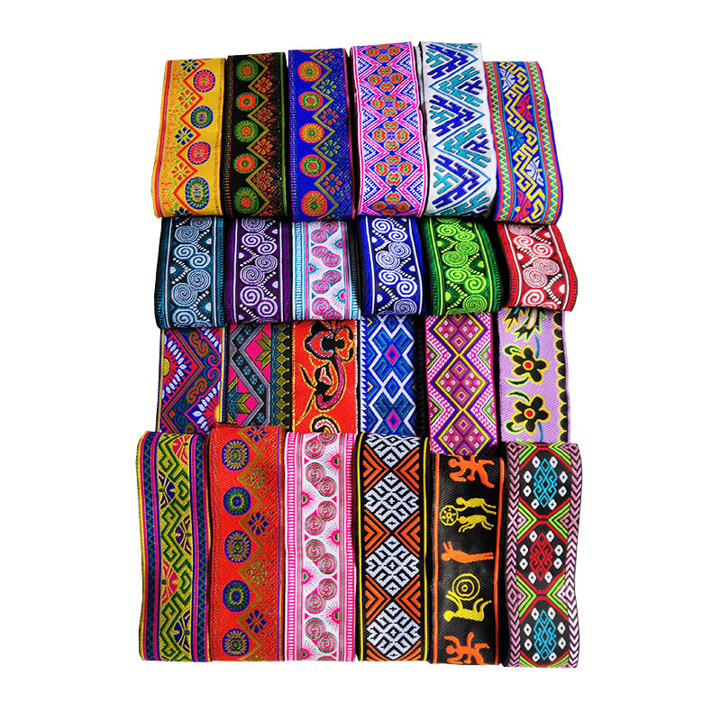 鑫辉花边5cm壮锦图案花边织带广西壮族传统文化民族特色辅料