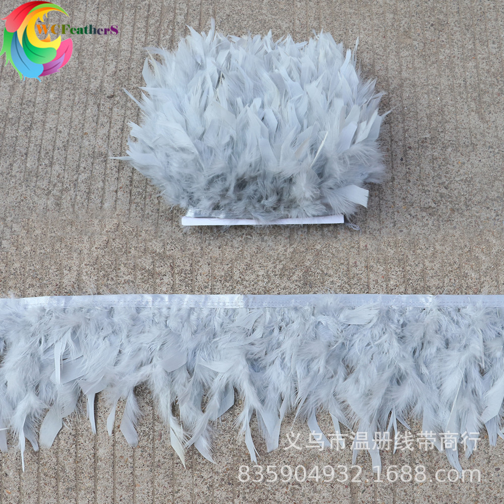 温册羽毛热卖火片布边创意多色火片布边演出服装辅料车载娃娃装饰详情图7