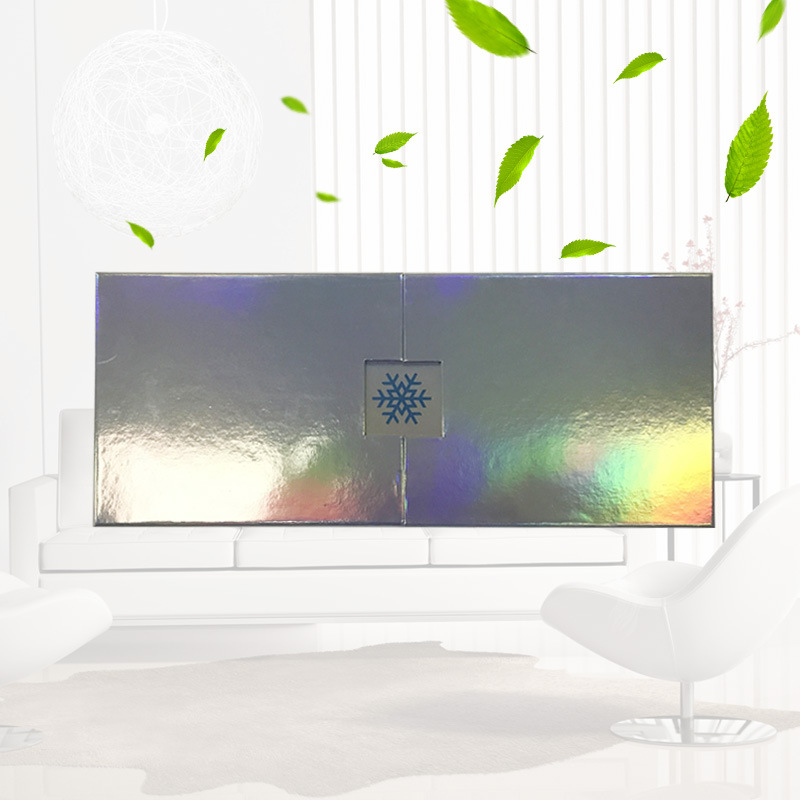 厂家定 做礼品包装盒 创意银色卡纸两边翻盖礼盒礼盒磁铁盒批发