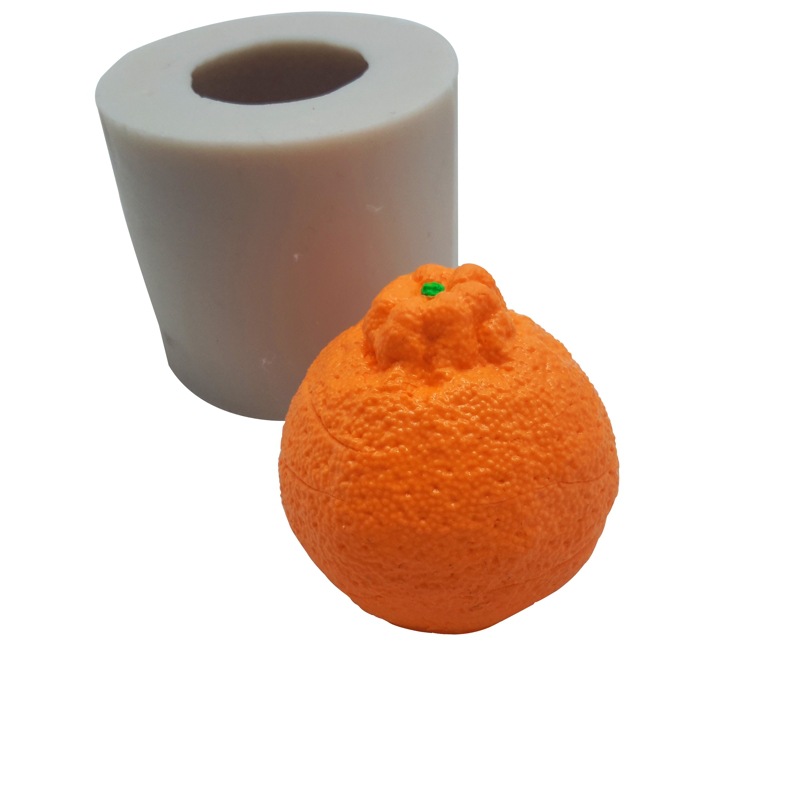Molde de silicona feo naranja fondant mousse molde de pastel de manzana molde de jabón hecho a mano molde de pastelería molde de vela para hornear