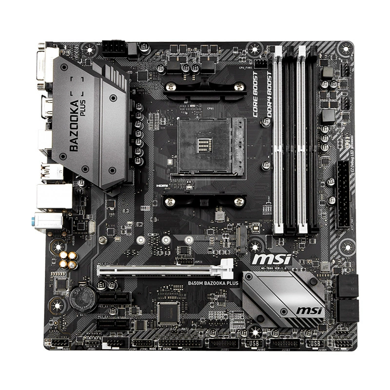 Материнская плата Micro-Star B450M BAZOOKA PLUS (AMD B450/Socket AM4)