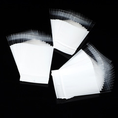 廠家銷售opp自粘透明包裝袋 白色珠光膜不乾膠塑料自粘卡頭袋