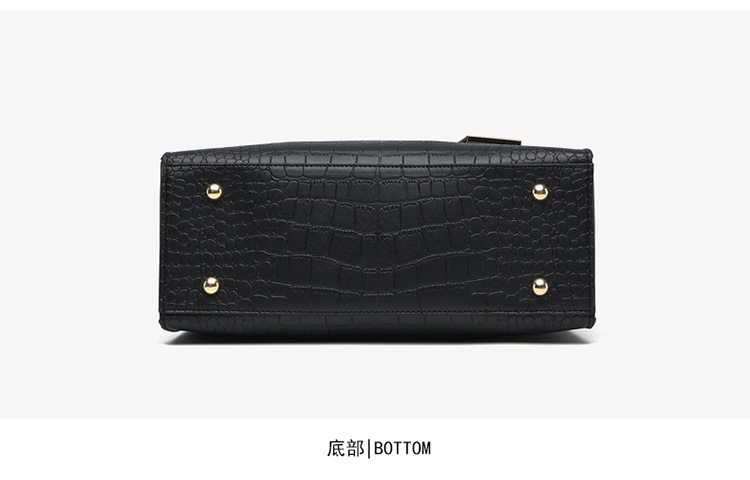 Fashion Crocodile Pattern Fashion Bag Korean All-match Cross-body Single Portable Large Bag Wholesale display picture 9