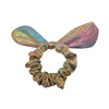 Factory spot wholesale large intestine hair circle European and American women's cute wind rabbit ears hair rope hair circles cross -border