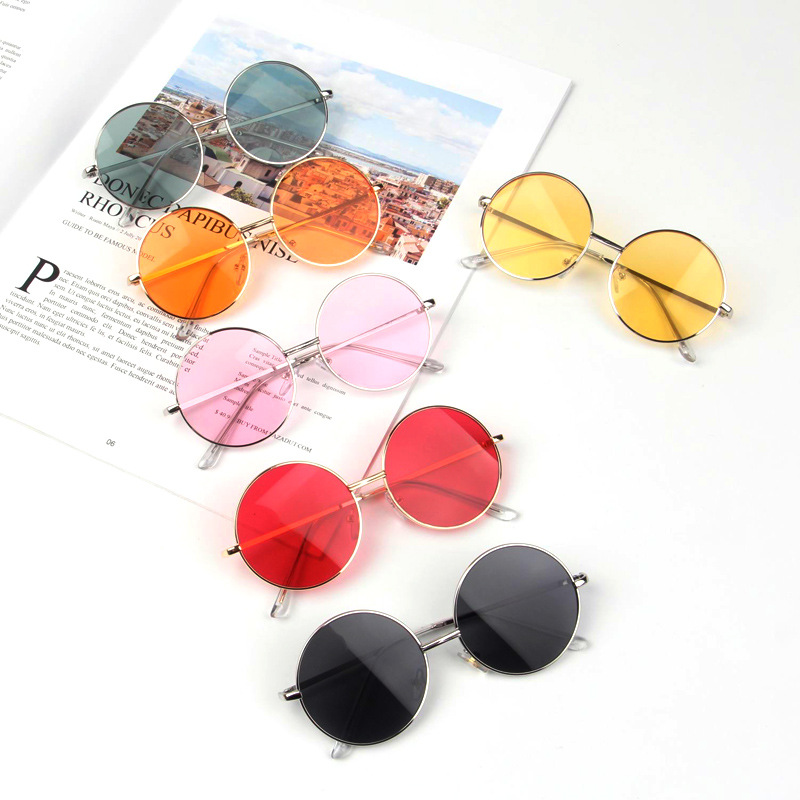 Children's Sunglasses Korean Simple Roun...