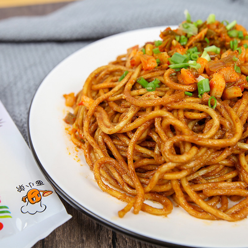 【】武汉热干面*5人份带调料碱水面条干碱面湖北特产