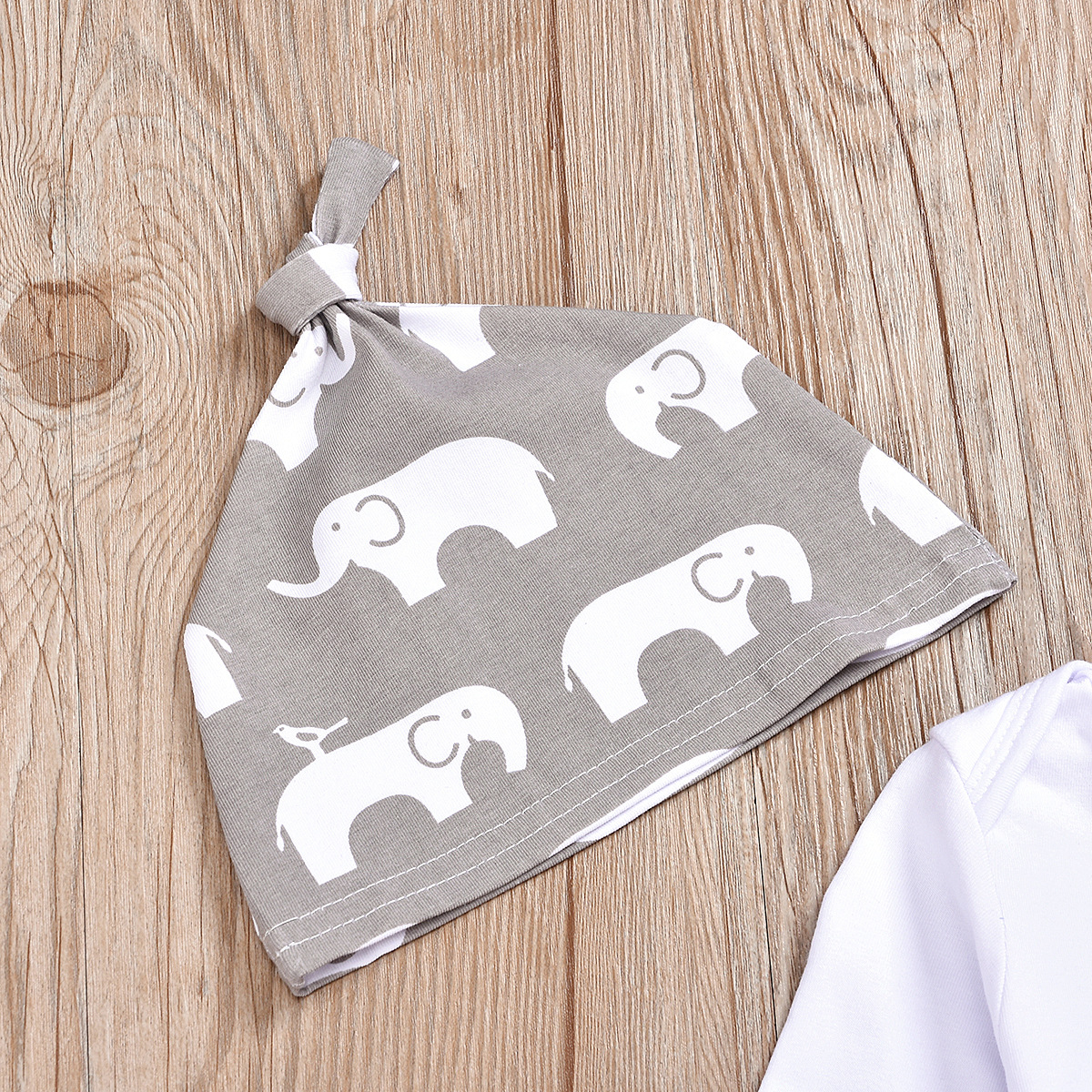 Ropa Infantil De Tres Piezas Con Estampado De Elefante display picture 8