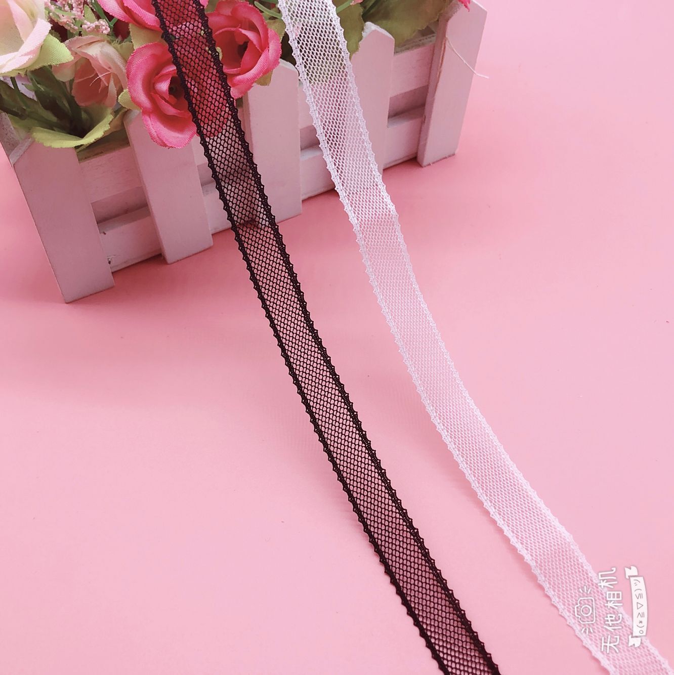 厂家现货供应箱包服饰蚊帐玩具辅料无弾蕾丝花边103宽度1.5CM